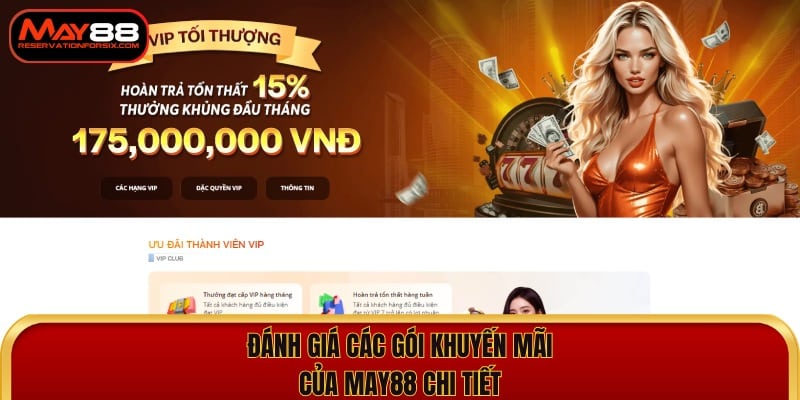 Đánh giá các gói khuyến mãi của May88 từ chuyên gia